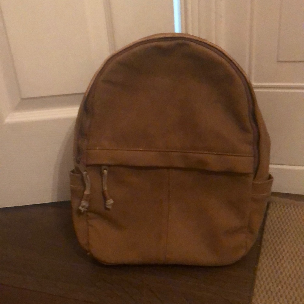 Zara faux leather mini backpack